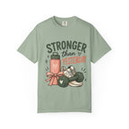 Stronger Than Yesterday Fitness Quote T-Shirt, Workout Motivation