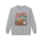 Sweater Weather Bear Sweatshirt, Cozy Autumn Woodland Design