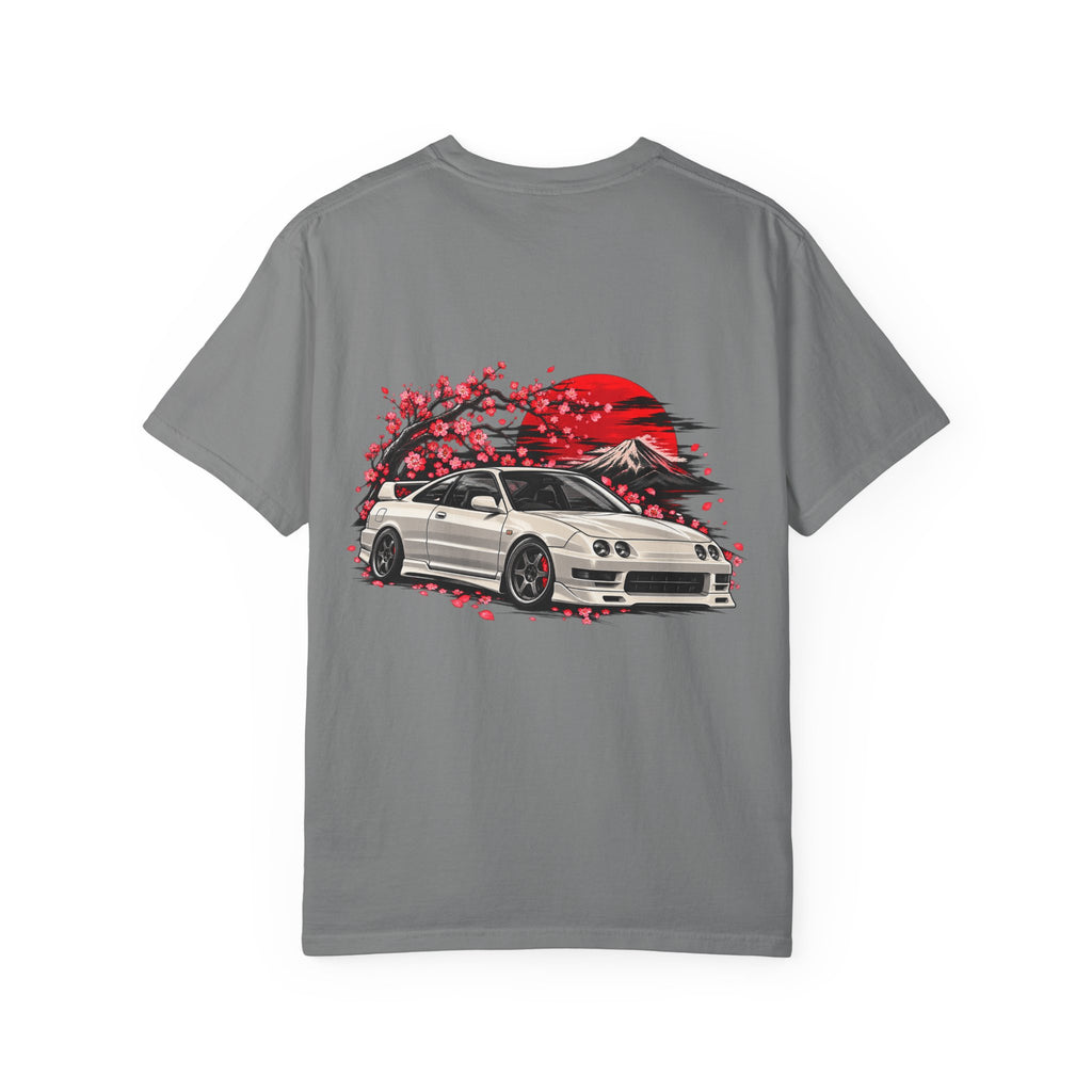 JDM Car and Red Sun Design T-Shirt