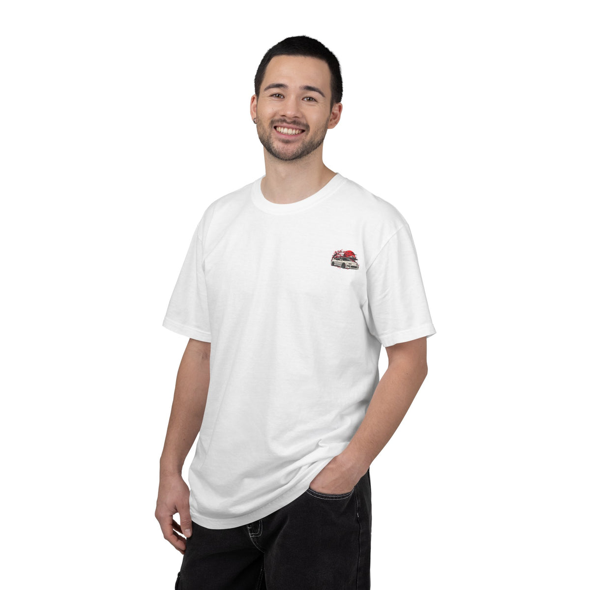JDM Car and Red Sun Design T-Shirt