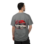 JDM Car and Red Sun Design T-Shirt