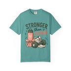 Stronger Than Yesterday Fitness Quote T-Shirt, Workout Motivation