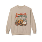 Sweater Weather Bear Sweatshirt, Cozy Autumn Woodland Design