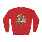Christmas Tis the Season Graphic Youth Crewneck Sweatshirt